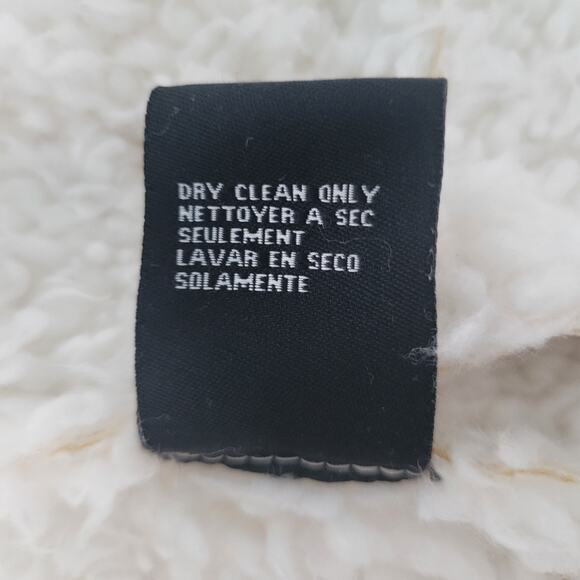 Bebe Y2k Faux Shierling Suede Short Jacket XS Peggy Lane Cabin Gorthcore Style - Picture 8 of 15